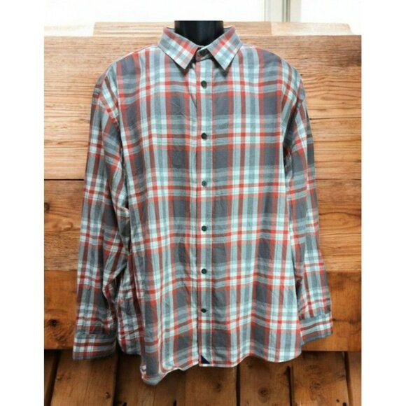 Untuckit Mens Plaid Long Sleeve Button-Up Shirt 3XL - Picture 1 of 6